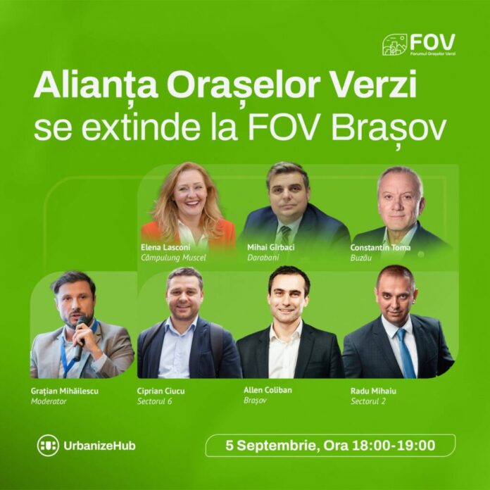 La Brașov se va semna Pactul Alianța Orașelor Verzi
