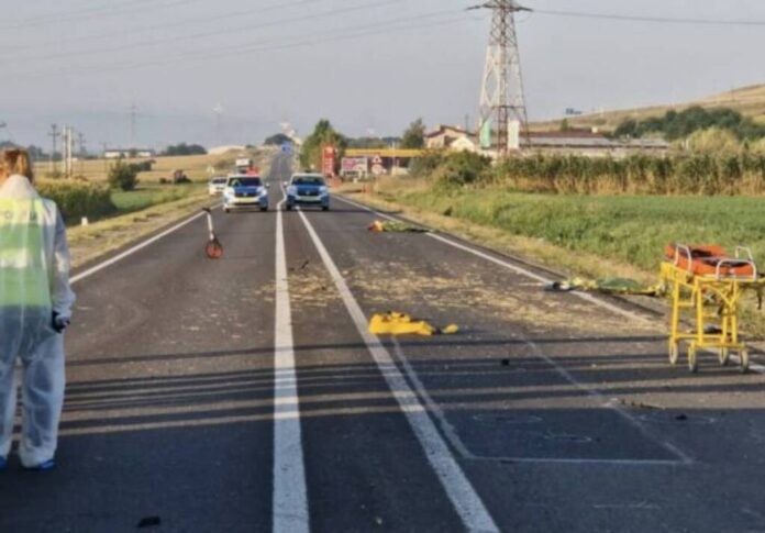Accident similar vama Veche la Alba