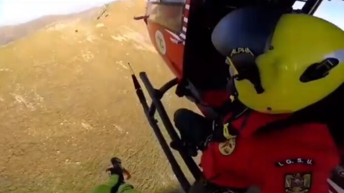 Persoană salvată cu elicopterul din Munții Făgăraș