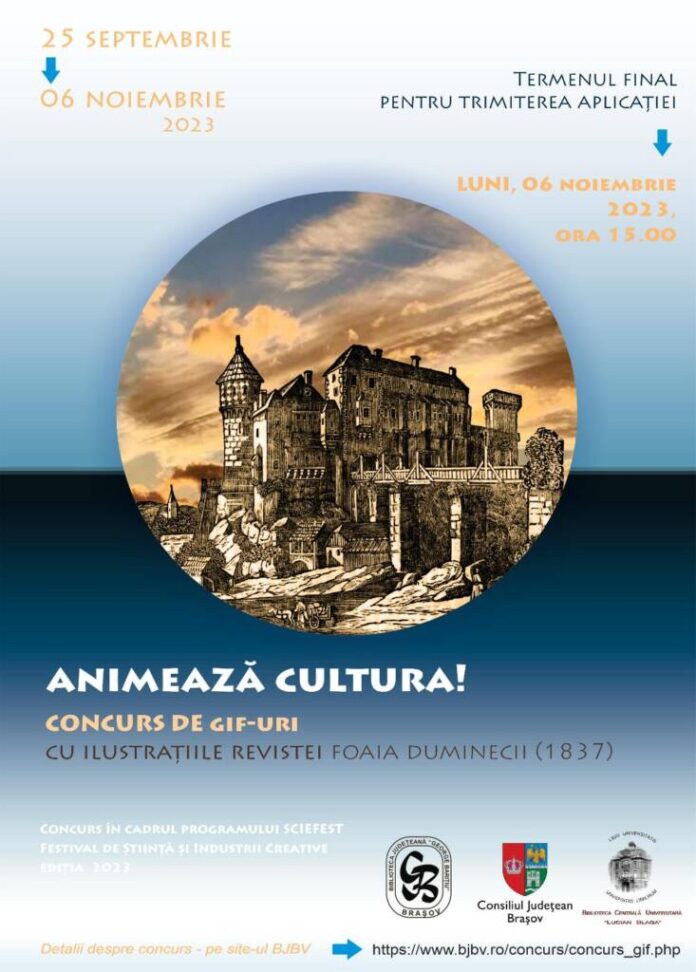 Animează cultura!, concurs de gif-uri cu ilustraţiile revistei Foaia Duminecii