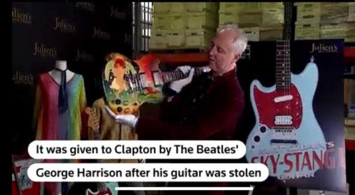 Chitarele legendare ale lui Eric Clapton și Kurt Cobain vor fi scoase la licitație