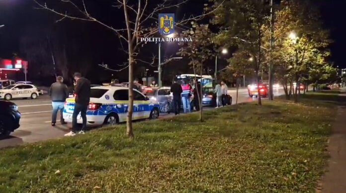 Oamenii legii, în acțiune, noaptea, în Brașov