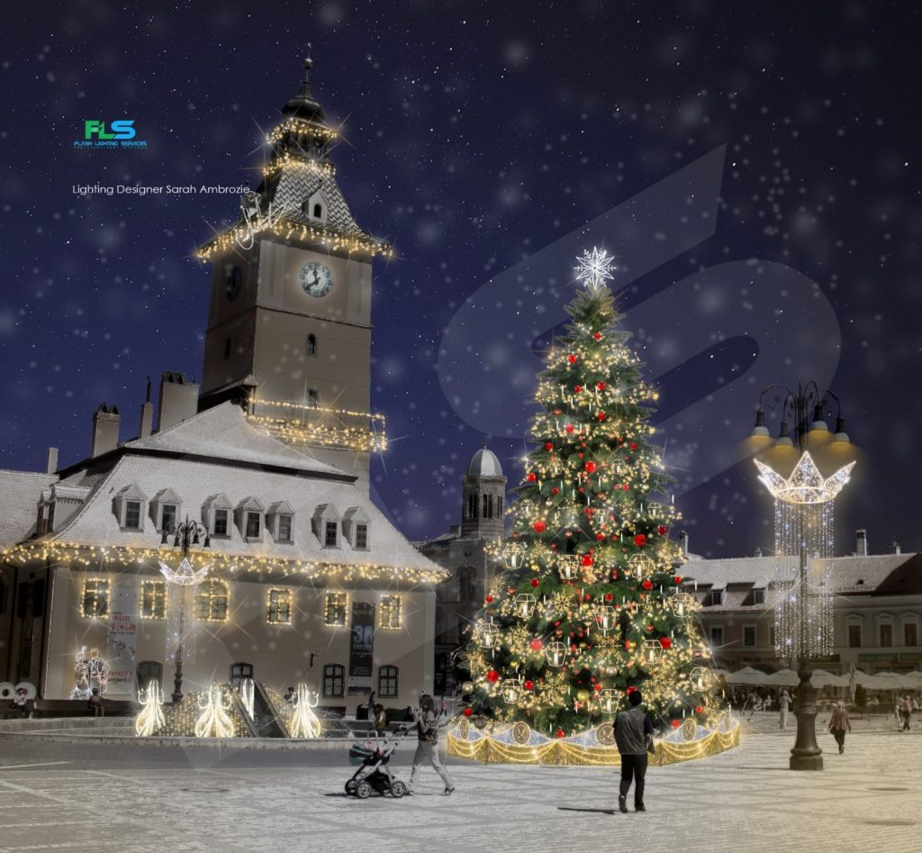 Brașovul, ,,Clasic și elegant”: Primăria a început pregătirile pentru sărbătorile de iarnă și montarea iluminatului festiv