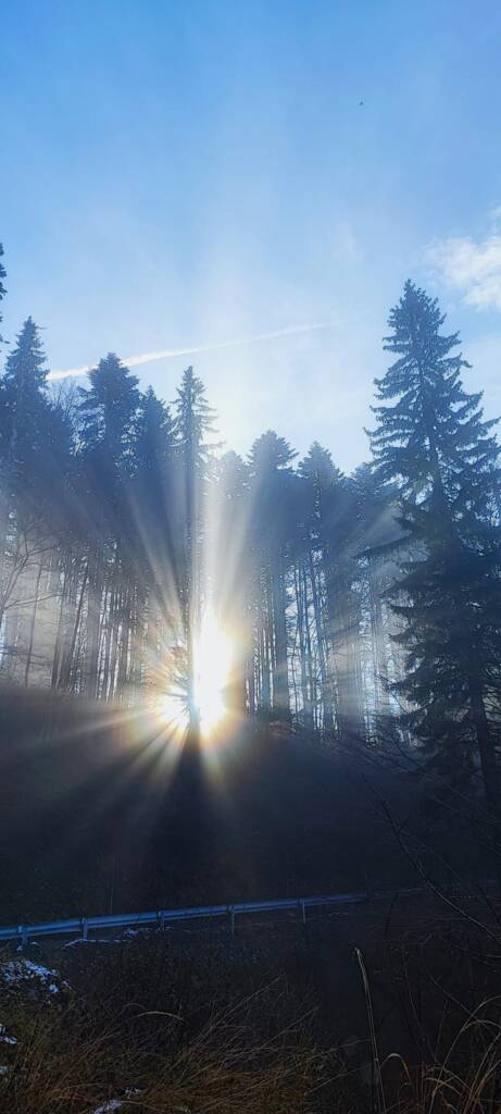 FOTO: Fenomen optic interesant, surprins în Parcul Natural Bucegi