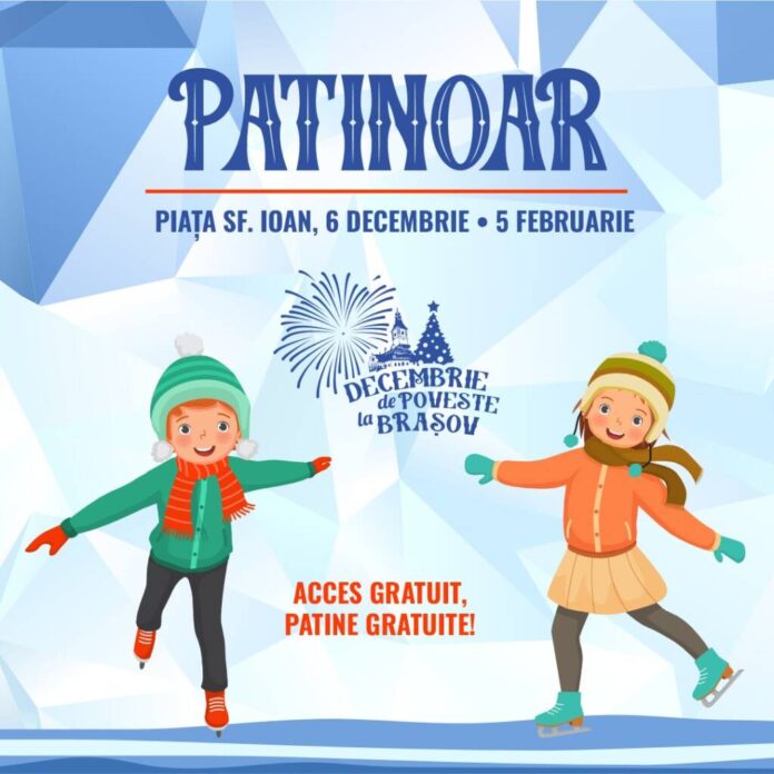 Brașov: Se deschide patinoarul din Piața Sfântul Ioan