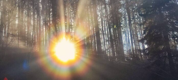 FOTO: Fenomen optic interesant, surprins în Parcul Natural Bucegi