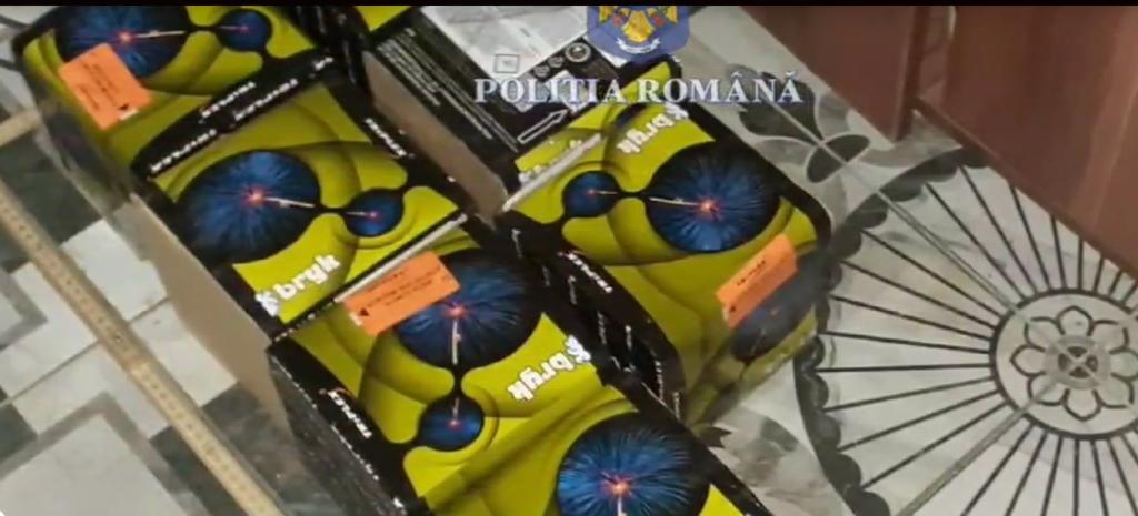 Descinderi cu mascații împotriva traficului ilegal de articole pirotehnice