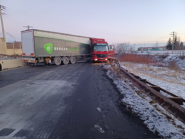 Trafic blocat pe centura municipiului Brașov