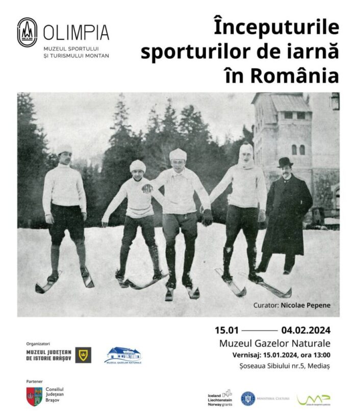 Expoziția ,,Începuturile sporturilor de iarnă în România”, realizată de Muzeul Județean de Istorie Brașov, la Mediaș