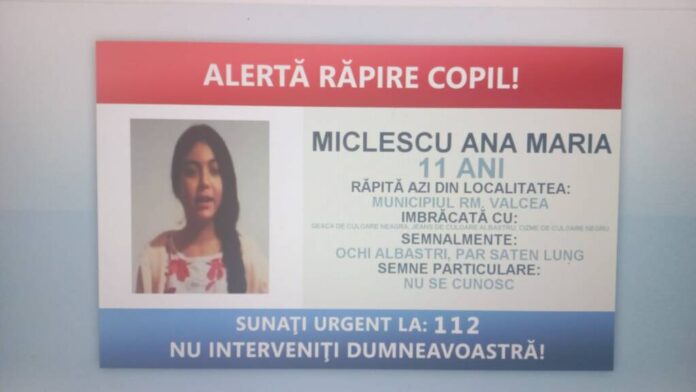 ALERTĂ RĂPIRE COPIL