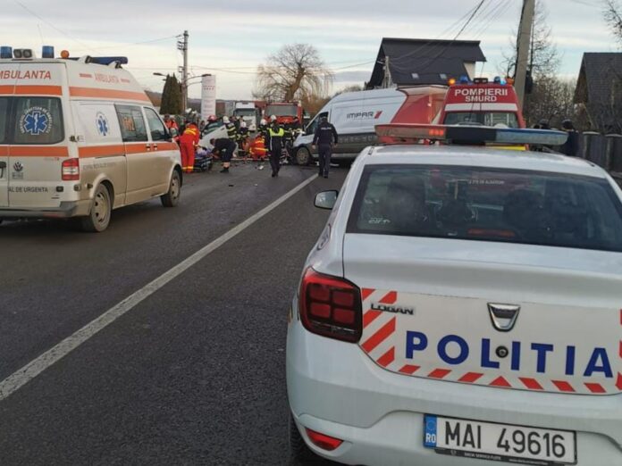 Accident rutier pe DN 73, în Tohanul Nou, în zona hotelului Maridor