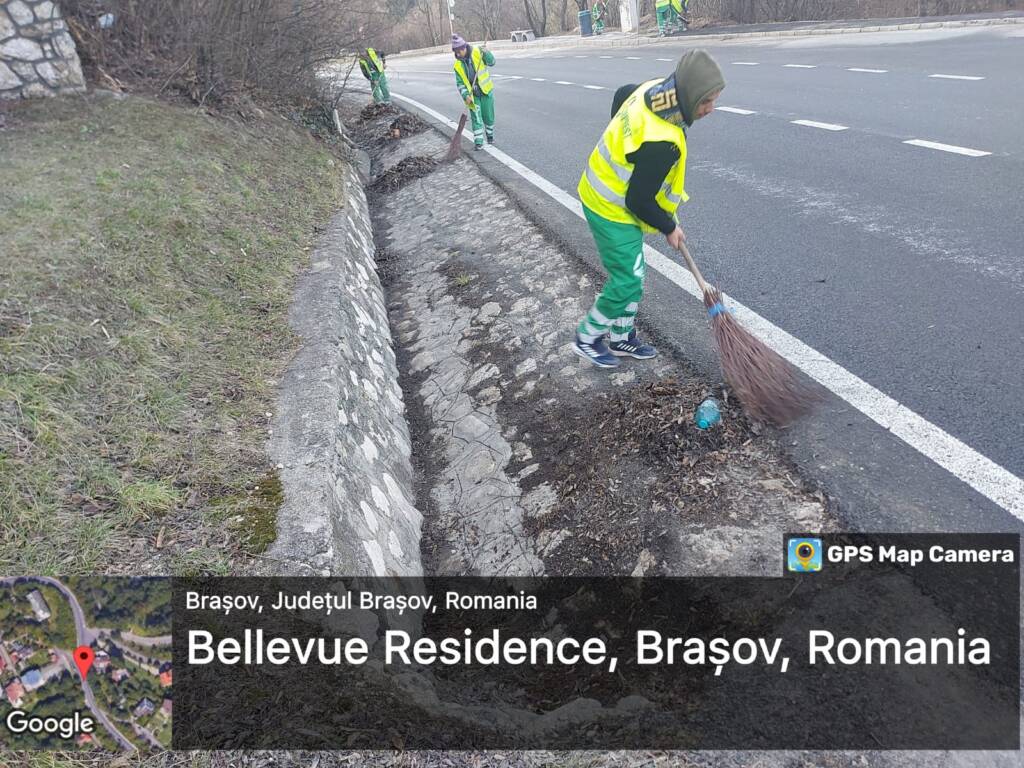 FOTO: În Brașov, pregătiri pentru curățenia de primăvara