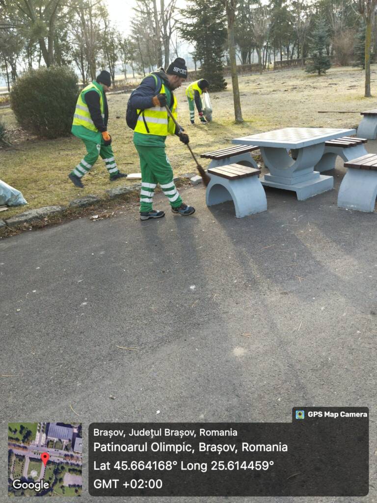 FOTO: În Brașov, pregătiri pentru curățenia de primăvara