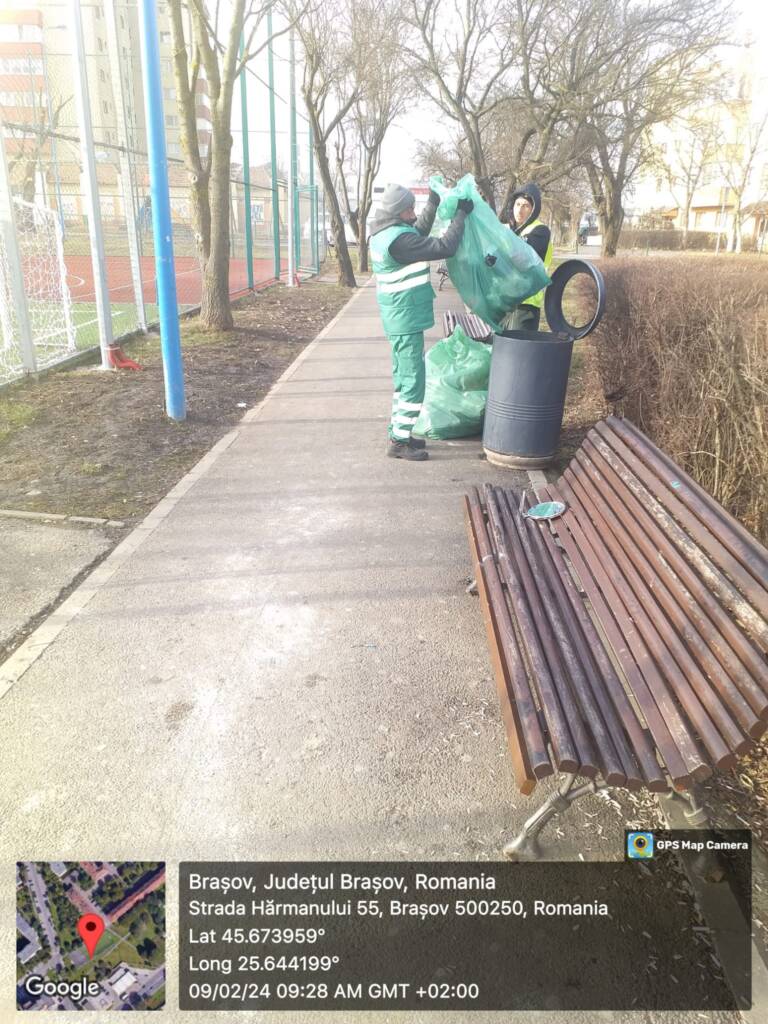 FOTO: În Brașov, pregătiri pentru curățenia de primăvara