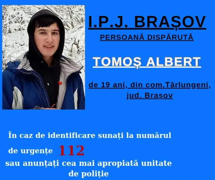 Un tânăr din Tărlungeni a dispărut de acasă. Dacă îl vedeți, sunați la 112!