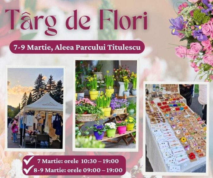 Târg de Flori, în perioada 7-9 martie, pe Aleea Parcul Titulescu din Brașov