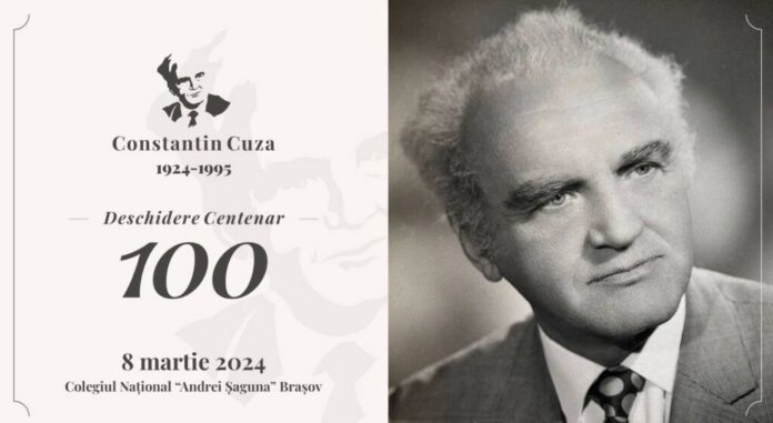 Centenarul Constantin Cuza, la Colegiul Național Andrei Șaguna din Brașov