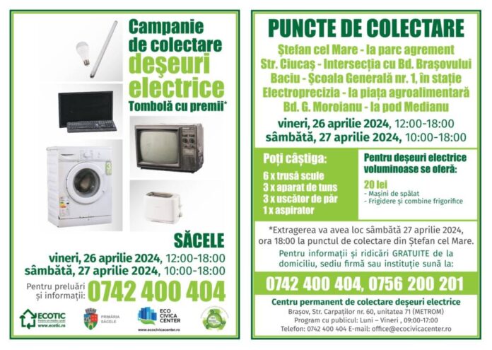 Săcele reciclează deșeuri electrice