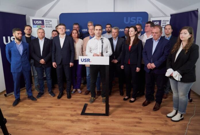 Alianța Uniți pentru Brașov - patru forțe politice de dreapta s-au aliat în jurul primarului Allen Coliban pentru a susține împreună continuarea dezvoltării Brașovului