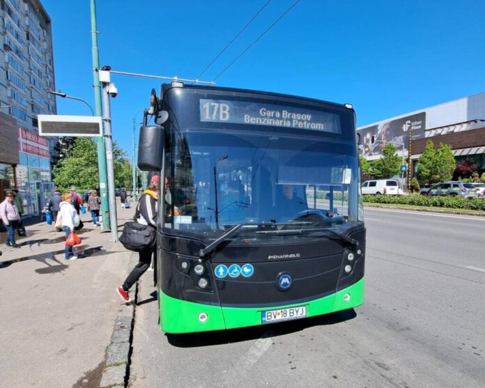 Se schimbă traseul și graficul de circulație la autobuzele 17B, Gara Brașov – Timișul de Jos