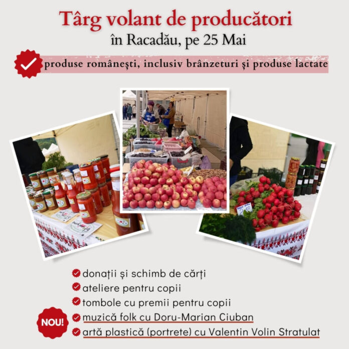 Brașov: Târg volant, schimb de cărți, ateliere pentru copii, tombole, portrete, muzică folk, în Răcădău