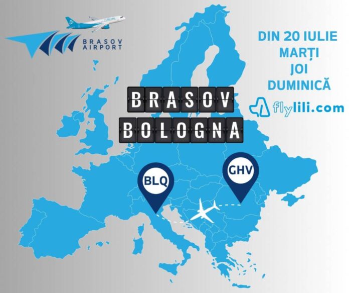 Spre Bologna, de pe Aeroportul Brașov, cu Fly Lili