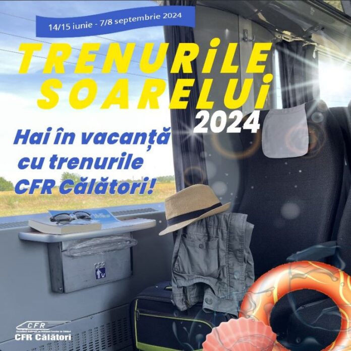 „Trenurile Soarelui”: 30 de trenuri vor asigura zilnic legături directe cu staţiunile de la Marea Neagră și cu Delta Dunării