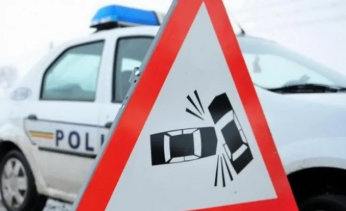 Trafic rutier blocat pe DN1 la ieșirea din Făgăraș din cauza unui accident