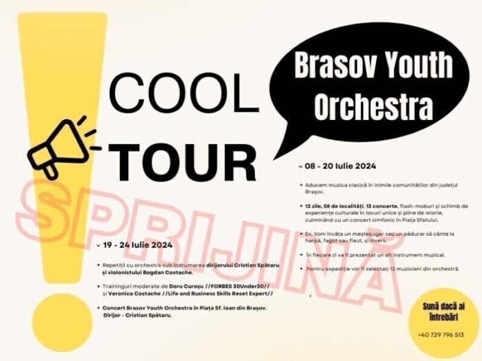 Cool Tour aduce muzica și cultura în comunitățile din Brașov și lansează o campanie de crowdfunding