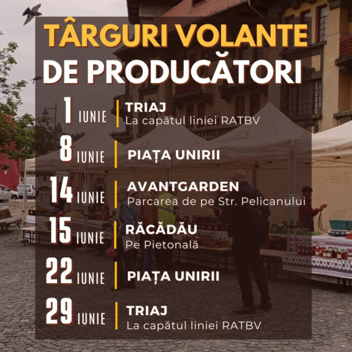 În iunie, în Brașov, cinci târguri volante