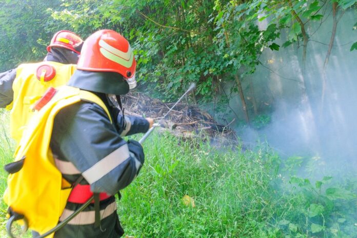 Exercițiu la Brașov, pentru gestionarea unui ,,Incendiu de vegetație pe Tâmpa”