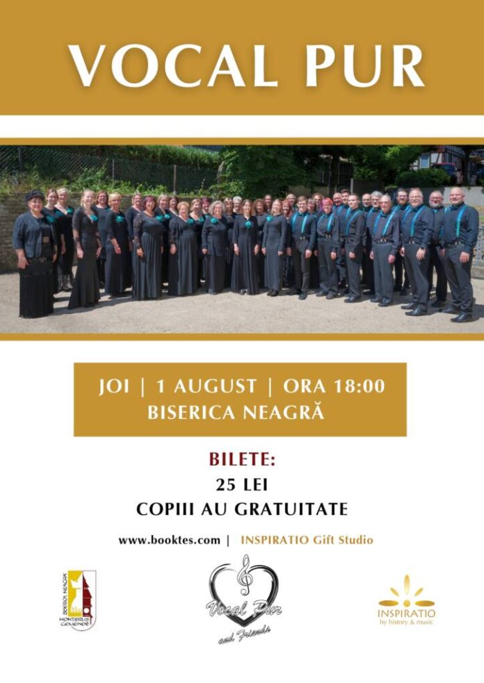 Vocal Pur, concert coral, la Biserica Neagră
