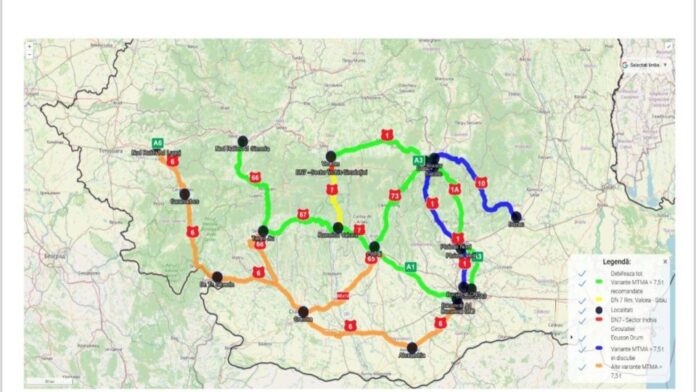 Atenție șoferi! DN1 A, rută ocolitoare pe perioada în care Valea Oltului este închisă