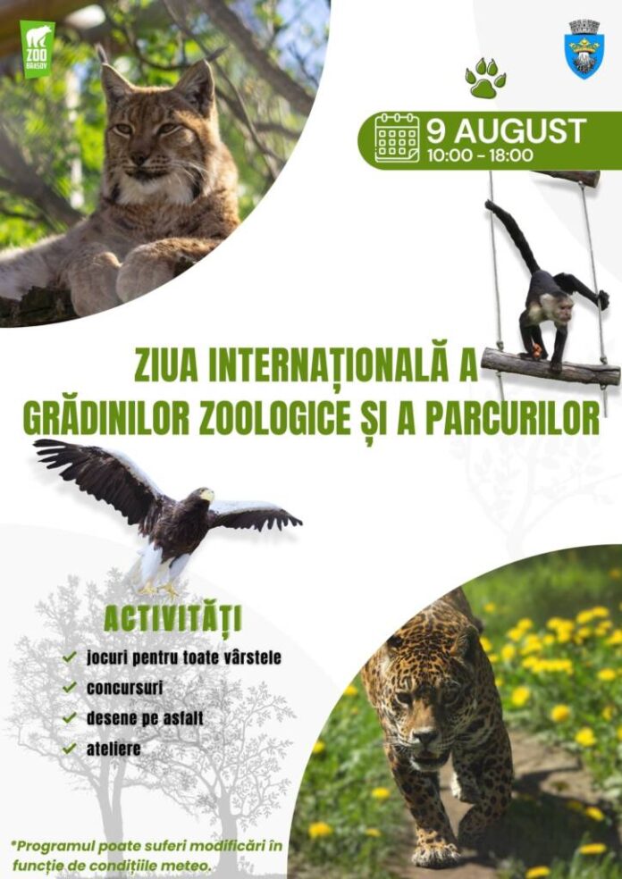 Ziua Internațională a Grădinilor Zoologice și a Parcurilor, sărbătorită la Zoo Brașov