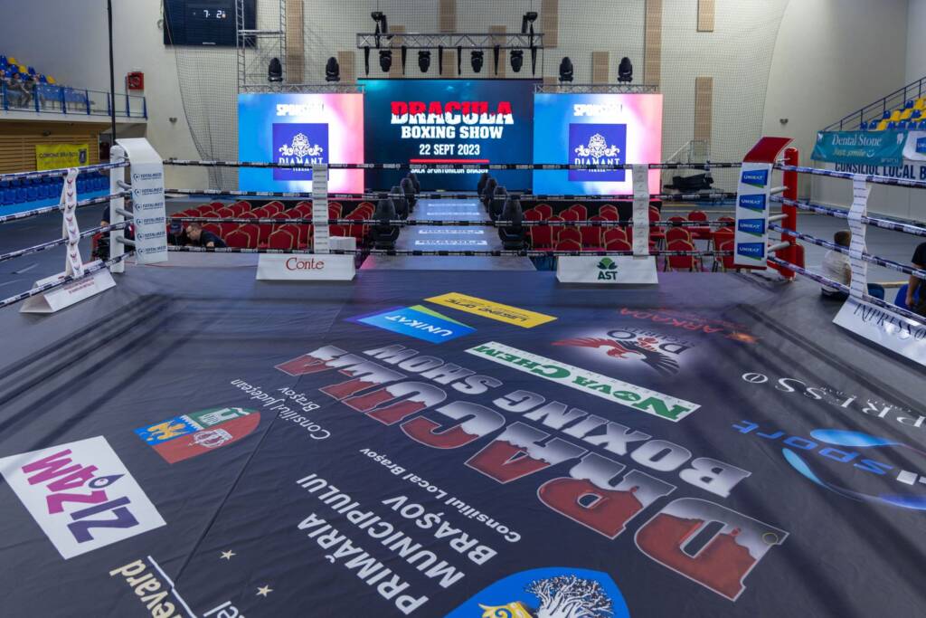 Brașov - Cetatea boxului. Benjamin Adegbuyi, Daniel Buciuc, Adi Stroe, Mirel Drăgan și Andrei Arădoaie intră în ring la gala „Dracula Boxing Show“ 