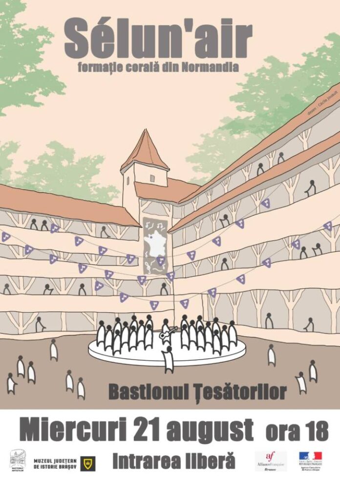 Corului Sélunair din Normandia concertează la Bastionul Țesătorilor