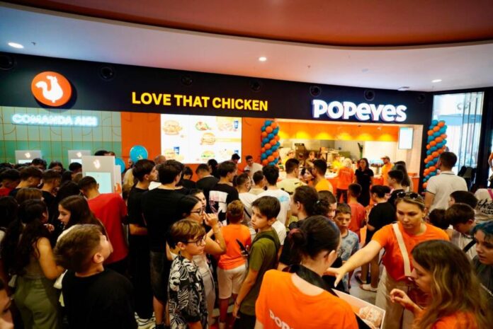 Din toamnă, restaurante fast-food Popeyes, și la Brașov și Ploiești