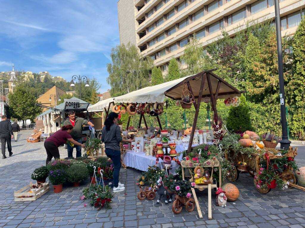Festivalul florilor Blumenfest, în Piața Sf. Ioan din Brașov