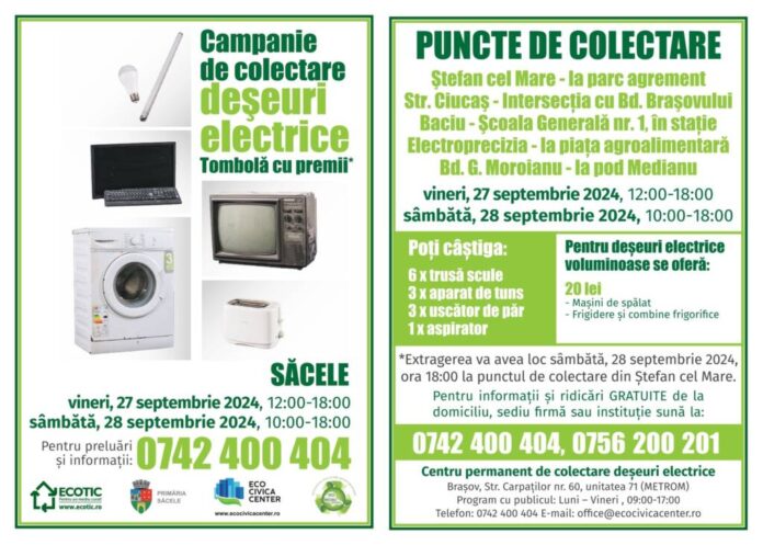 Săcele reciclează deșeuri electrice