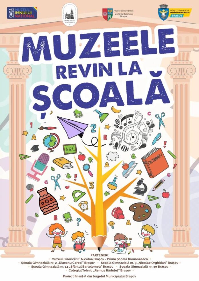 „Muzeele revin la școală”: Elevii din 5 școli din Brașov se implică în activități culturale inovatoare