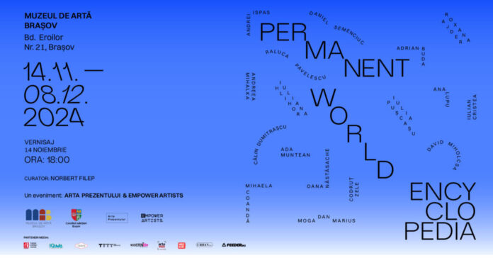Expoziția itinerantă „Permanent World Encyclopedia”, care promovează artiști tineri, ajunge la Brașov