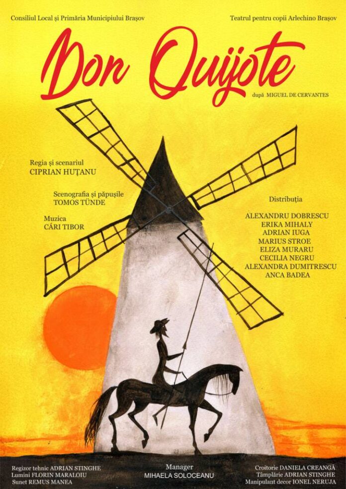 „Don Quijote”, premieră la Teatrul pentru Copii „Arlechino” Brașov