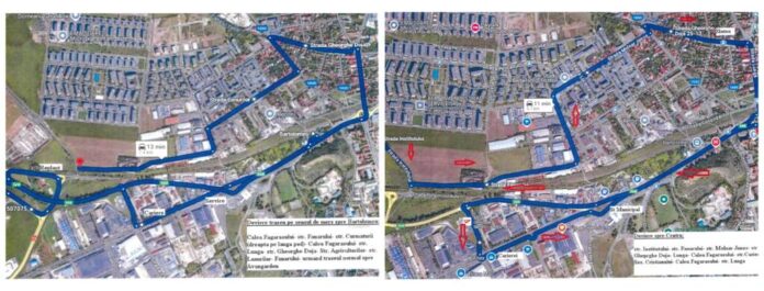 Brașov: Autobuzele de pe liniile A1, 24 și 28 circulă pe trasee deviate din cauză că se închide circulația rutieră pe strada Fânarului, în zona trecerilor la nivel peste calea ferată