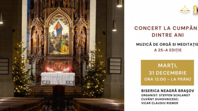 Concert special „La cumpăna dintre ani” la Biserica Neagră