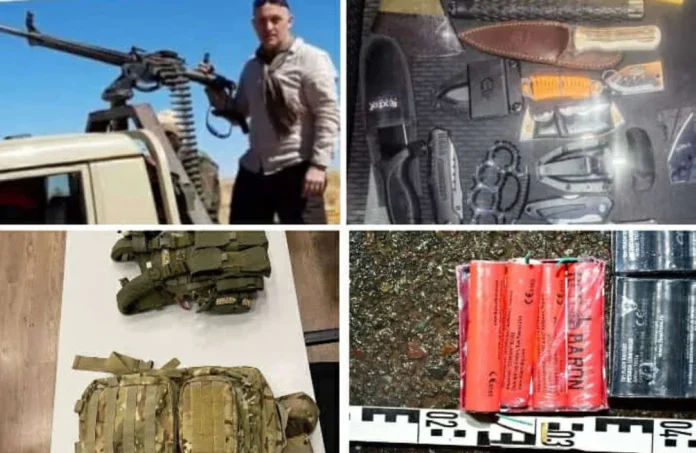 Mercenari din Gruparea Potra veneau spre București, înarmați cu pistoale și macete. Au fost opriți în trafic și duși la audieri