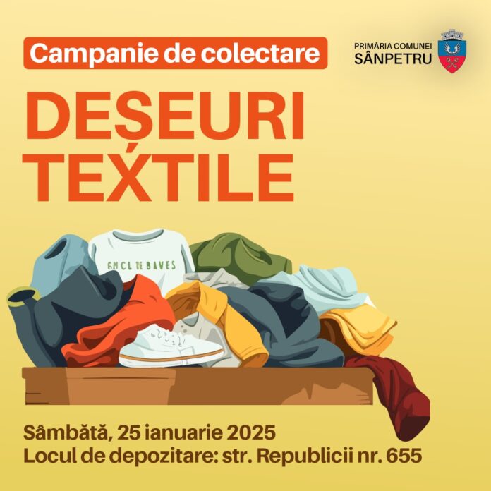 Campanie de colectare deșeuri textile, în Sânpetru