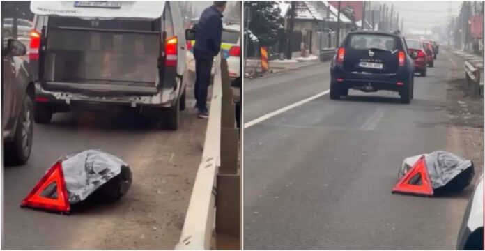 Incident șocant: Cadavrul unei persoane, căzut din mașină în trafic