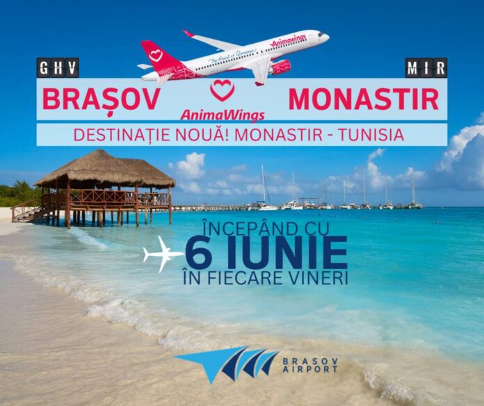 Monastir, o nouă destinație, de pe Aeroportul Brașov