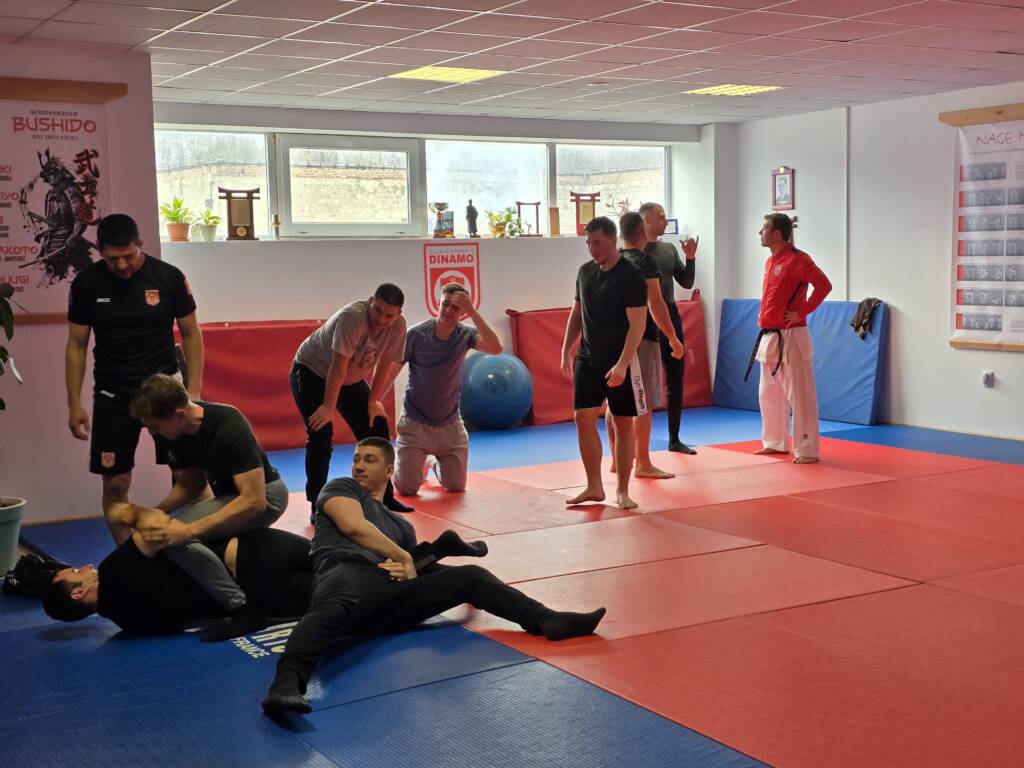 FOTO: Jandarmii brașoveni au participat la un stagiu de autoapărare alături de instructorii Clubului Sportiv Dinamo