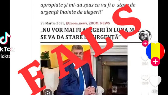 Știri false promovate pe TikTok: „nu se mai țin alegeri în România”